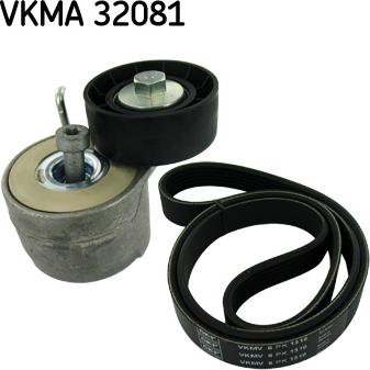 SKF VKMA 32081 - Поликлиновий ремінний комплект autozip.com.ua