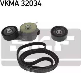 SKF VKMA 32034 - Поликлиновий ремінний комплект autozip.com.ua