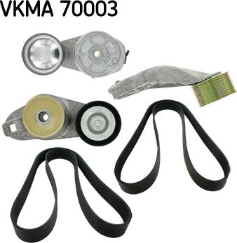 SKF VKMA 70003 - Поликлиновий ремінний комплект autozip.com.ua