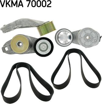 SKF VKMA 70002 - Поликлиновий ремінний комплект autozip.com.ua