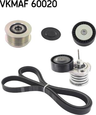 SKF VKMAF 60020 - Поликлиновий ремінний комплект autozip.com.ua