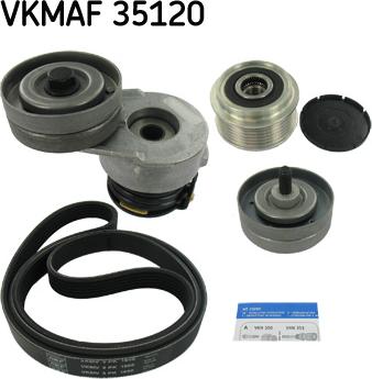 SKF VKMAF 35120 - Поликлиновий ремінний комплект autozip.com.ua