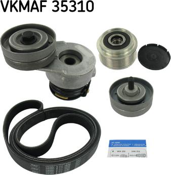 SKF VKMAF 35310 - Поликлиновий ремінний комплект autozip.com.ua