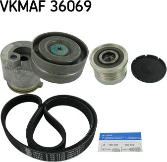 SKF VKMAF 36069 - Поликлиновий ремінний комплект autozip.com.ua