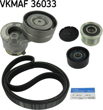 SKF VKMAF 36033 - Поликлиновий ремінний комплект autozip.com.ua