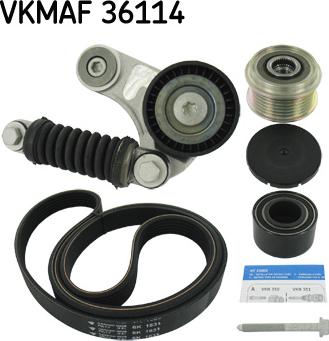 SKF VKMAF 36114 - Поликлиновий ремінний комплект autozip.com.ua