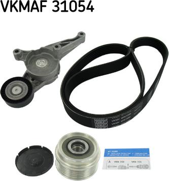 SKF VKMAF 31054 - Поликлиновий ремінний комплект autozip.com.ua