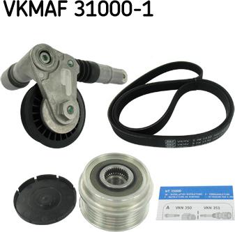 SKF VKMAF 31000-1 - Поликлиновий ремінний комплект autozip.com.ua