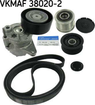 SKF VKMAF 38020-2 - Поликлиновий ремінний комплект autozip.com.ua