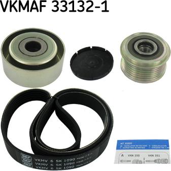 SKF VKMAF 33132-1 - Поликлиновий ремінний комплект autozip.com.ua