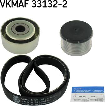 SKF VKMAF 33132-2 - Поликлиновий ремінний комплект autozip.com.ua