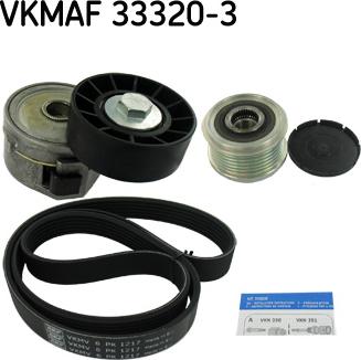 SKF VKMAF 33320-3 - Поликлиновий ремінний комплект autozip.com.ua