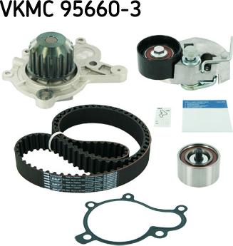 SKF VKMC 95660-3 - Водяний насос + комплект зубчатого ременя autozip.com.ua