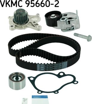 SKF VKMC 95660-2 - Водяний насос + комплект зубчатого ременя autozip.com.ua