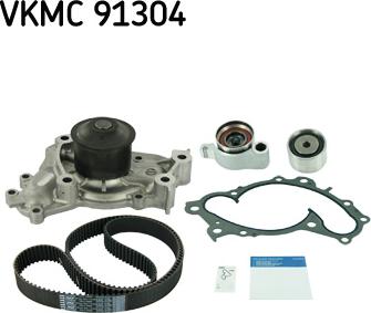 SKF VKMC 91304 - Водяний насос + комплект зубчатого ременя autozip.com.ua