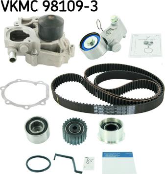 SKF VKMC 98109-3 - Водяний насос + комплект зубчатого ременя autozip.com.ua