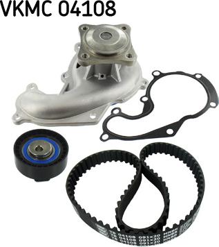 SKF VKMC 04108 - Водяний насос + комплект зубчатого ременя autozip.com.ua