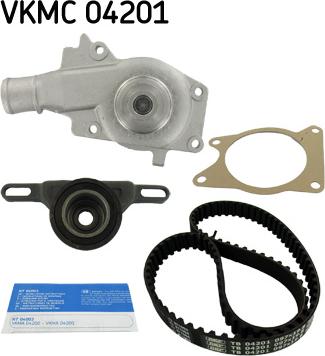 SKF VKMC 04201 - Водяний насос + комплект зубчатого ременя autozip.com.ua