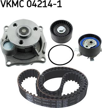 SKF VKMC 04214-1 - Водяний насос + комплект зубчатого ременя autozip.com.ua