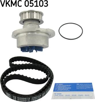 SKF VKMC 05103 - Водяний насос + комплект зубчатого ременя autozip.com.ua