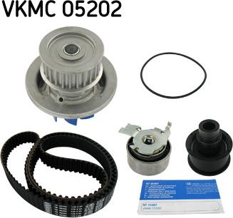 SKF VKMC 05202 - Водяний насос + комплект зубчатого ременя autozip.com.ua