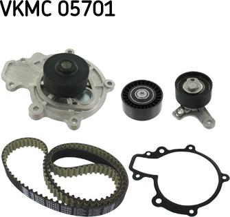 SKF VKMC 05701 - Водяний насос + комплект зубчатого ременя autozip.com.ua