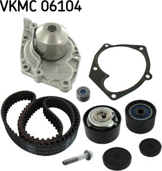 SKF VKMC 06104 - Водяний насос + комплект зубчатого ременя autozip.com.ua