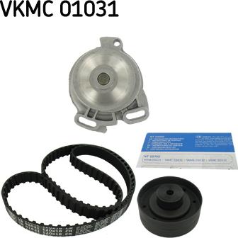 SKF VKMC 01031 - Водяний насос + комплект зубчатого ременя autozip.com.ua