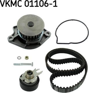 SKF VKMC 01106-1 - Водяний насос + комплект зубчатого ременя autozip.com.ua