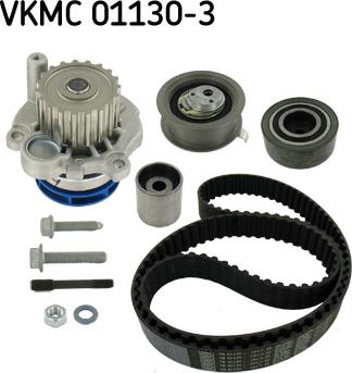 SKF VKMC 01130-3 - Водяний насос + комплект зубчатого ременя autozip.com.ua