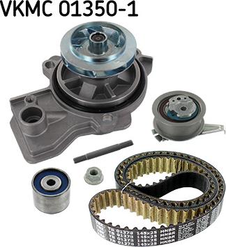 SKF VKMC 01350-1 - Водяний насос + комплект зубчатого ременя autozip.com.ua