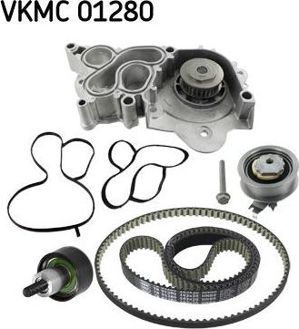 SKF VKMC 01280 - Водяний насос + комплект зубчатого ременя autozip.com.ua