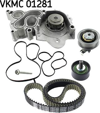 SKF VKMC 01281 - Водяний насос + комплект зубчатого ременя autozip.com.ua