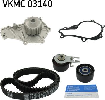 SKF VKMC 03140 - Водяний насос + комплект зубчатого ременя autozip.com.ua