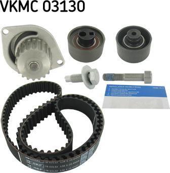 SKF VKMC 03130 - Водяний насос + комплект зубчатого ременя autozip.com.ua