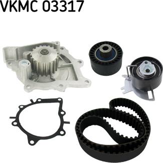 SKF VKMC 03317 - Водяний насос + комплект зубчатого ременя autozip.com.ua
