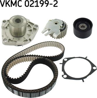 SKF VKMC 02199-2 - Водяний насос + комплект зубчатого ременя autozip.com.ua