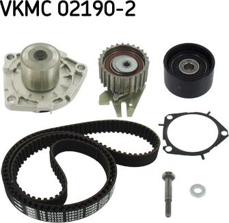 SKF VKMC 02190-2 - Водяний насос + комплект зубчатого ременя autozip.com.ua