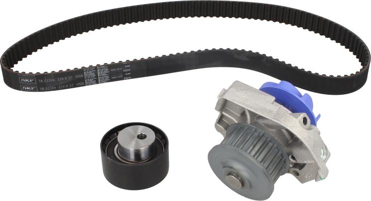 SKF VKMC 02204-2 - Водяний насос + комплект зубчатого ременя autozip.com.ua