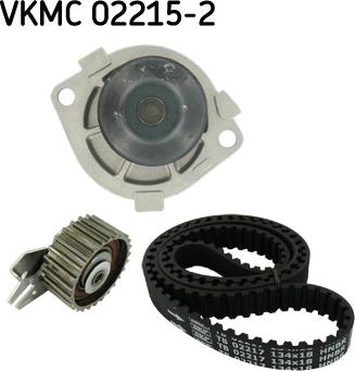 SKF VKMC 02215-2 - Водяний насос + комплект зубчатого ременя autozip.com.ua