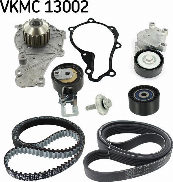 SKF VKMC 13002 - Водяний насос + комплект зубчатого ременя autozip.com.ua