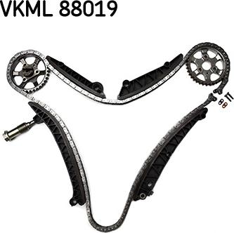 SKF VKML 88019 - Комплект ланцюга приводу распредвала autozip.com.ua