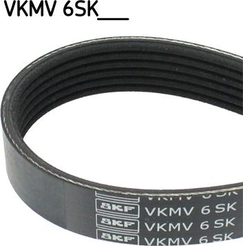 SKF VKMV 6SK989 - Поліклиновий ремінь autozip.com.ua