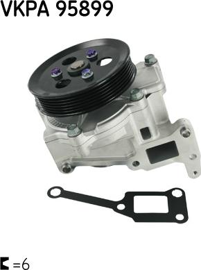 SKF VKPA 95899 - Водяний насос autozip.com.ua