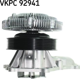 SKF VKPC 92941 - Водяний насос autozip.com.ua