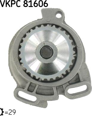 SKF VKPC 81606 - Водяний насос autozip.com.ua