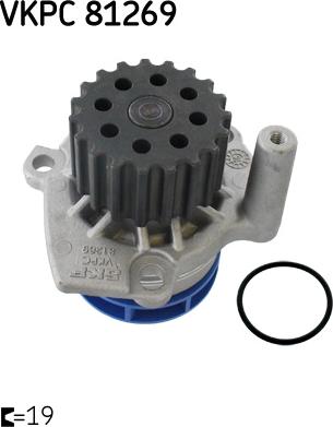SKF VKPC 81269 - Водяний насос autozip.com.ua