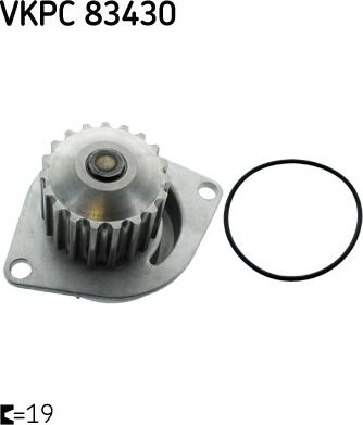 SKF VKPC 83430 - Водяний насос autozip.com.ua