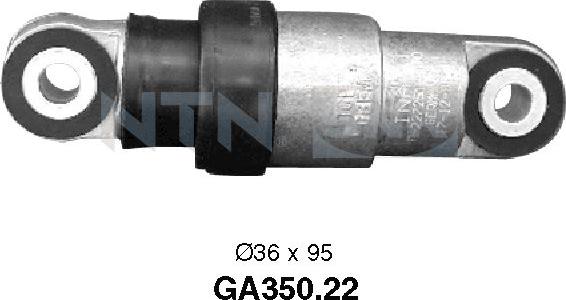 SNR GA350.22 - Натяжний ролик. полікліновий ремінь BMW 11 28 1 247 051 Вир-во NTN-SNR autozip.com.ua