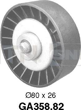 SNR GA358.82 - Паразитний / провідний ролик, поліклиновий ремінь autozip.com.ua